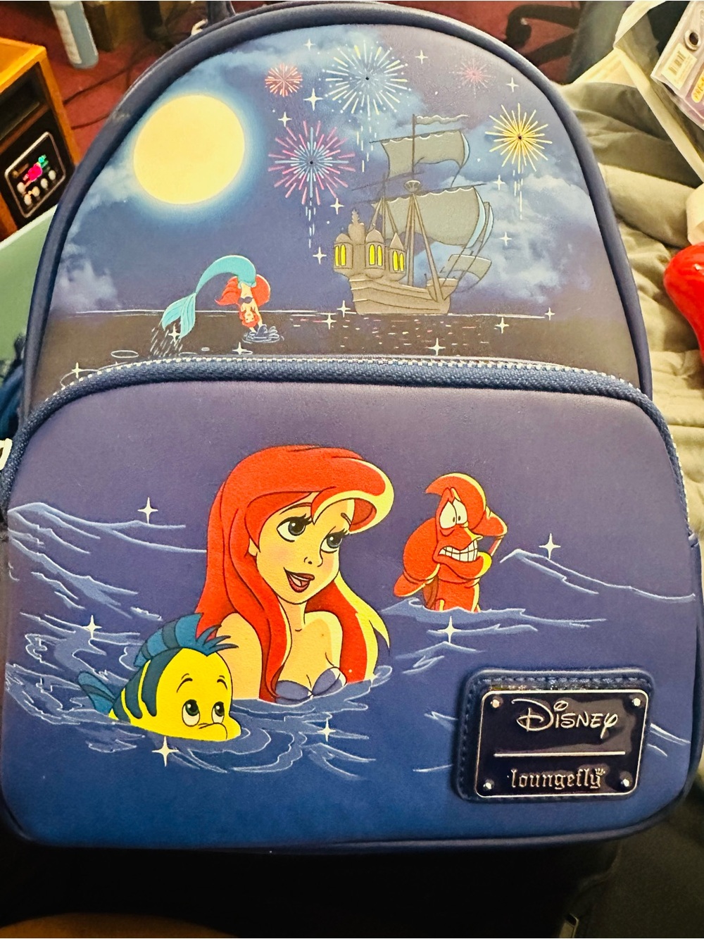 Loungefly Red & Blue The Little Mermaid Mini Backpack